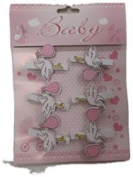 Molletta Nascita C/Cicogna Cf 6 Pz