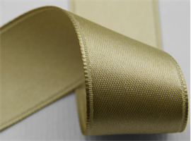 Nastro Doppio Raso Oro h 1.5 cm l 50 mt