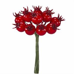Mazzetto x 12 Melograno Rosso h 10 cm Ø 1.5 cm