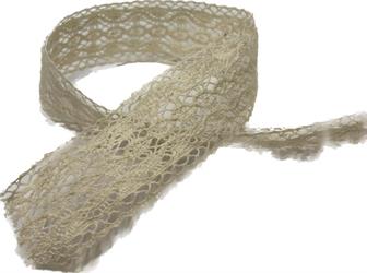 Nastro Pizzo Cotone Avorio h 4 cm l 10 mt