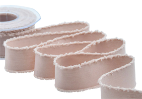 Nastro Sfrangiato Rosa Antico h 3.8 cm l 15 mt