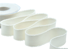 Nastro Sfrangiato Avorio h 3.8 cm l 15 mt