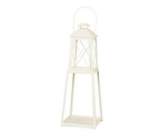 Lanterna Metallo C/Base Avorio h 45/110 cm l 23 cm