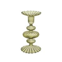 Candeliere/Monofiore Verde Oliva h 16 cm Ø 9 cm
