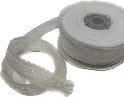 Nastro Pizzo Nylon Bianco h 1.8 cm l 25 mt