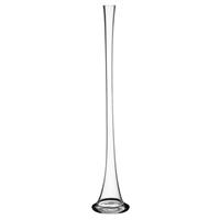 Vaso Vetro Monofiore Trasparente h 80 cm Ø 6 cm