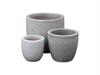 S/3 Vaso Grigio