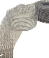 Nastro Rete Pizzo Bianco h 4 cm l 20 mt