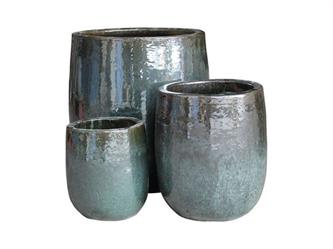 S/3 Vaso Verde Giada