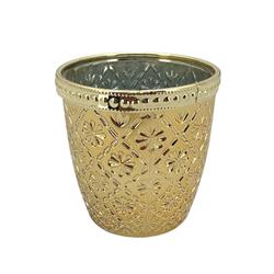 Bicchierino Portacandela Oro h 9 cm Ø 9 cm