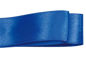 Nastro Doppio Raso Bluette h 1.5 cm l 50 mt