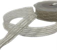 Nastro Rete Pizzo Crema h 2.3 cm l 20 mt
