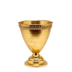 Vaso Metallo Bordo Ricamato