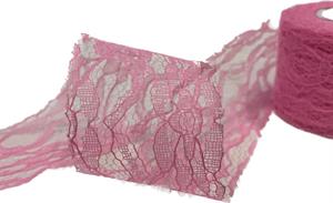 Nastro Pizzo Fucsia h 5 cm l 15 mt