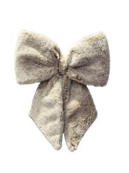 Fiocco Pelliccia Crema h 15 cm