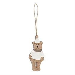 Pendaglio Orso Legno l 3x8x0.5 Cf 3 Pz