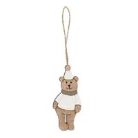 Pendaglio Orso Legno l 3x8x0.5 Cf 3 Pz