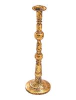 Portacandela Oro h 28 cm Ø 11 cm