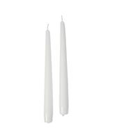 Candela Conica Cf 10 Pz Bianco h 25 cm Ø 2,2 cm