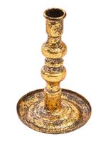 Portacandela Oro h 16 cm Ø 10 cm