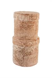 Set/2 Scatole Pelliccia Alta