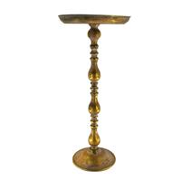 Alzata Metallo C/Piatto Oro h 80 cm Ø 36 cm