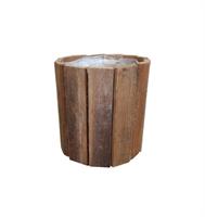 Caspo' Listelli Legno Naturale h 13 cm Ø 13 cm