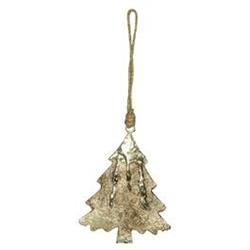 Pendaglio Albero di Natale Metallo h 13.5 cm Ø 10 cm