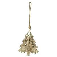 Pendaglio Albero di Natale Metallo h 13.5 cm Ø 10 cm