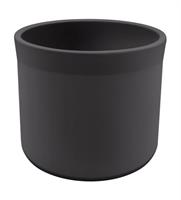 Vaso Ceramica Miami Nero h 19 cm Ø 22 cm