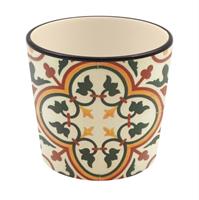 Vaso Maiolica Toscana Arancio h 11 cm Ø 12 cm