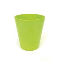 Vaso Orchidea Svasato Verde h 14 cm Ø 13 cm