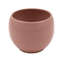 Vaso Ceramica Tondo Rosa Antico h 13 cm Ø 15 cm