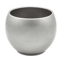 Vaso Ceramica Tondo Argento h 13 cm Ø 15 cm