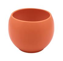 Vaso Ceramica Tondo Arancio h 13 cm Ø 15 cm