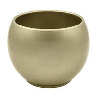 Vaso Ceramica Tondo Champagne h 13 cm Ø 15 cm