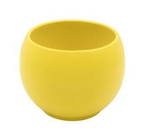 Vaso Ceramica Tondo Giallo h 13 cm Ø 15 cm