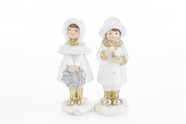 Bimbi Natalizi Oro Assortiti h 14 cm Ø 5.5 cm