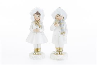 Bimbi Natalizi Oro Assortiti h 19 cm Ø 7.5 cm
