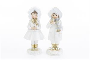 Bimbi Natalizi Oro Assortiti h 19 cm Ø 7.5 cm