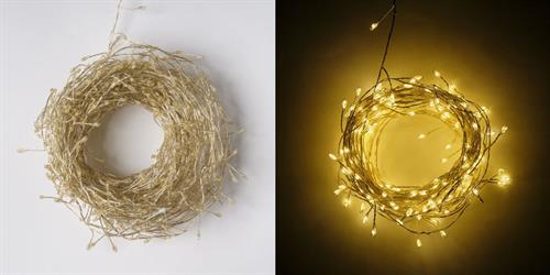 Filo Luminoso Argento Luce Naturale l 20 mt 800 Led