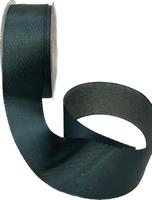 Nastro Doppio Raso Filo Oro Verde Bosco h 4 cm l 20 mt