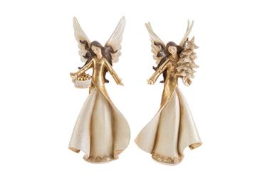 Angelo Natalizio Oro Assortito h 33.5 cm l 16x9 cm