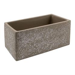 Rettangolo Cemento Puntinato h 13.2 cm l 14x27 cm