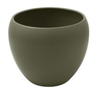 Vaso Ceramica Verde Oliva h 18 cm Ø 22 cm