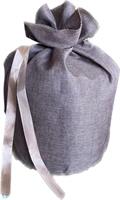 Sacchetto Tessuto T Marrone h 34 cm Ø 30 cm