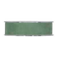 Nastro Double Velvet Salvia h 2.5 cm l 7 mt