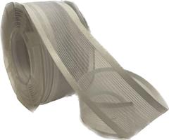 Nastro Velo Rigato Bianco h 4.5 cm l 25 mt
