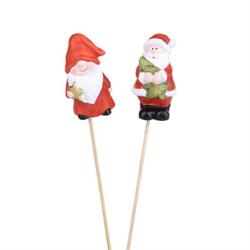 Stecco Assortito Babbo Natale/Elfo h 7 cm