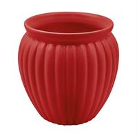 Vaso Ceramica Inglese Rosso h 14 cm Ø 12.5 cm